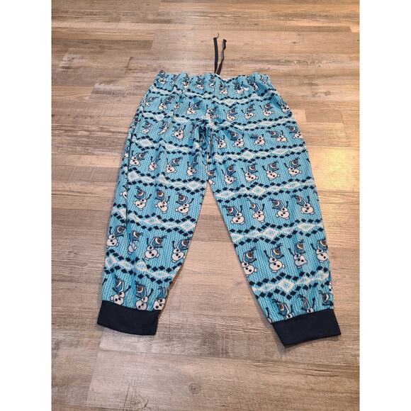 Disney xl 16-18 womens fleece olaf frozen jogger style pajama pants - Picture 2 of 7